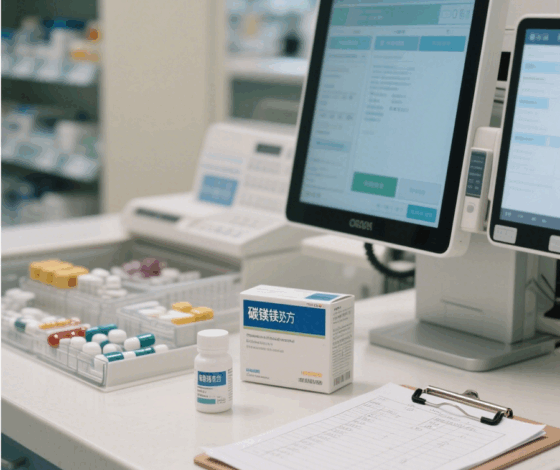 Medicines containing magnesium carbonate